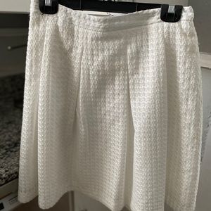 White A-Line Skirt